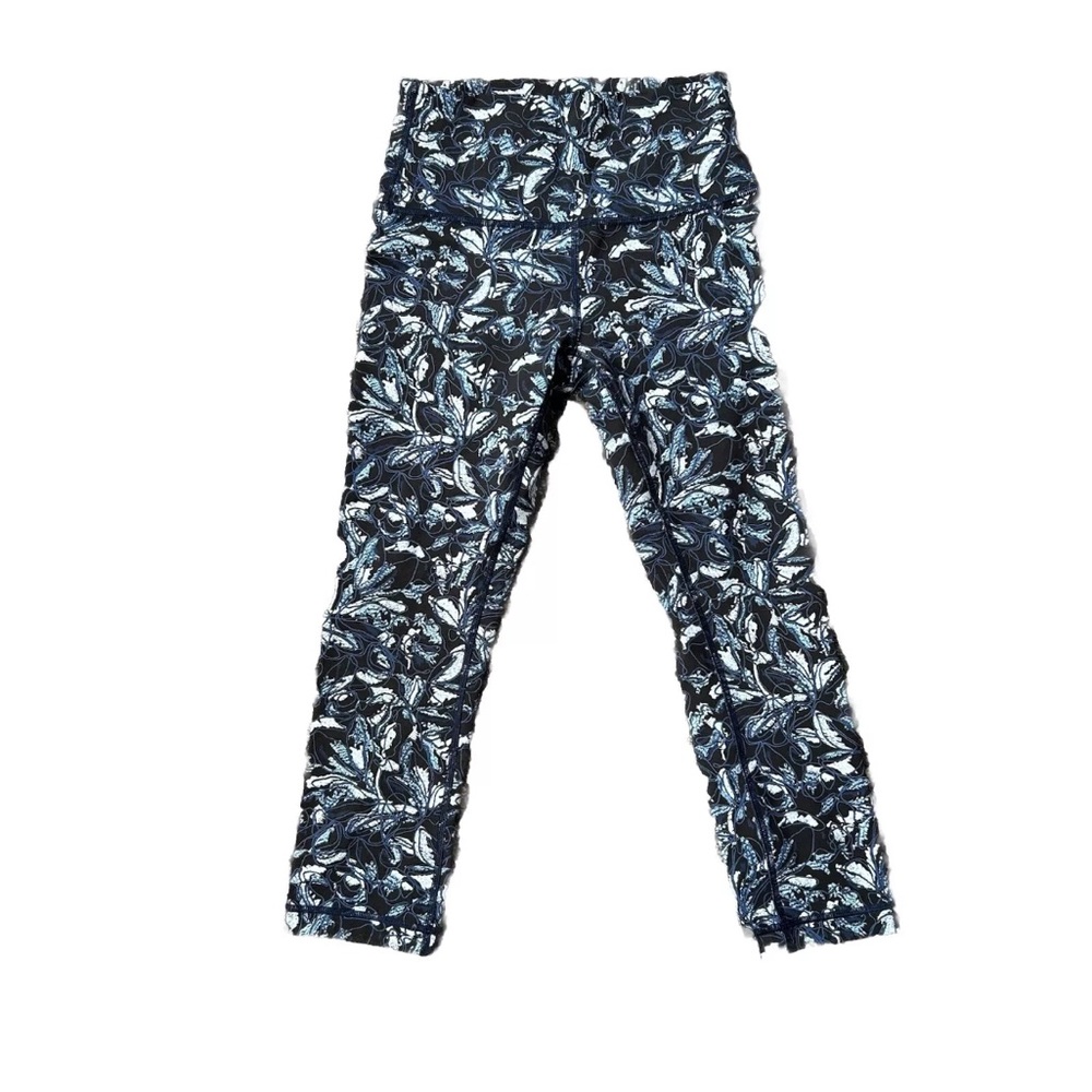 Lululemon Wunder Train Full-on Luxtreme Crop Hi-Rise Embellished Multi Size 4